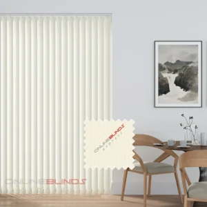 Aqualush Cream - PVC Waterproof Blackout Vertical Blinds