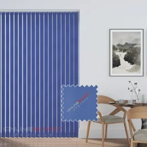 Aqualush Sky Blue - PVC Waterproof Blackout Vertical Blinds