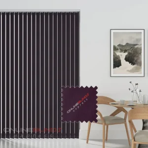 Aqualush Wine - PVC Waterproof Blackout Vertical Blinds