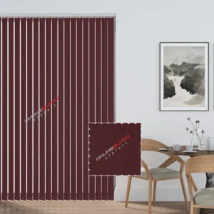 Cairo Burgandy - Blackout Vertical Blinds