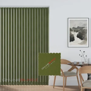 Cairo Green - Blackout Vertical Blinds