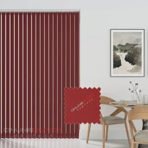 Cairo Red - Blackout Vertical Blinds