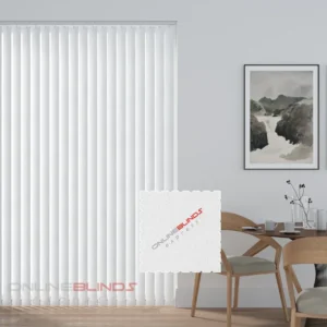 Cairo White - Blackout Vertical Blinds