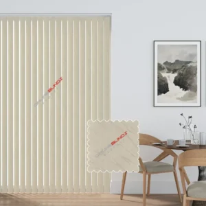 Fiesta Cream - PVC Waterproof Vertical Blinds