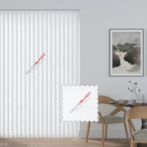Aqualush White - PVC Waterproof Blackout Vertical Blinds