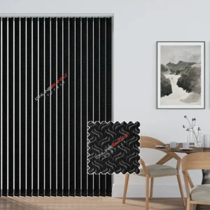 Gravity Black - PVC Waterproof Blackout Vertical Blinds