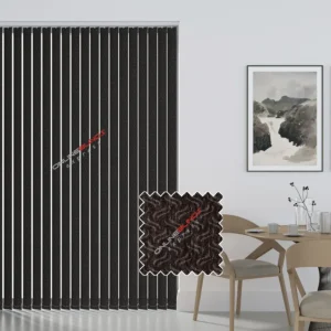 Gravity Brown - PVC Waterproof Blackout Vertical Blinds