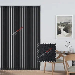 Lahore Black - PVC Waterproof Blackout Vertical Blinds