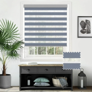Blackout Pitch Grey - Motorised Day and Night Blind