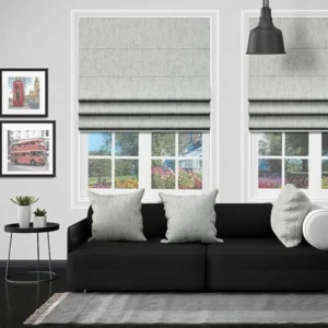 Celina White EB - Roman Blind