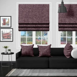 Soft Elegance with the Dalyan Lilac Roman Blind