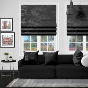 Bold & Timeless – Izmir Midnight Roman Blind