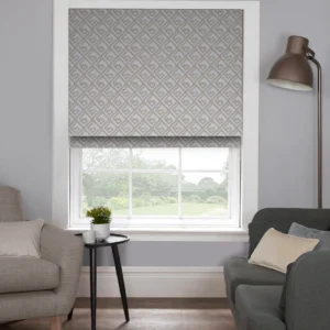 Contemporary Charm: Kufic Biscuit Roman Blind – Stylish and Functional