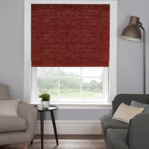 Bold & Beautiful: Litie Maroon Roman Blind – Rich Colour, Timeless Style