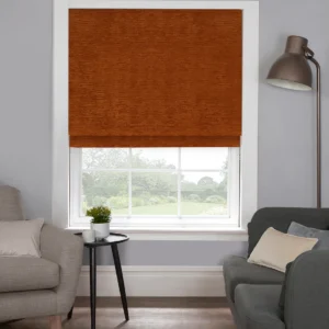 Warm & Welcoming: Litie Pecan Roman Blind – Natural Beauty with Lasting Charm