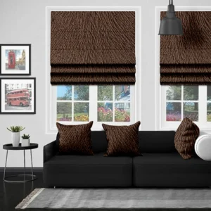 Rich and Elegant: Mersin Chocolate Roman Blind – Deep Warmth with Lasting Style