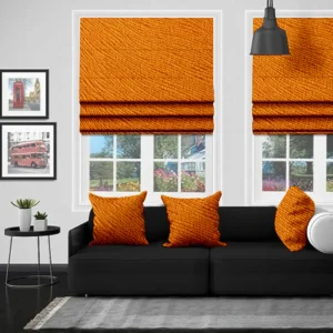 Golden Glow: Mersin Marigold Roman Blind – Bright Warmth with Stylish Appeal