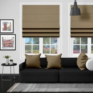 Golden Grace: Nora Gold Roman Blind – Bring a Sense of Luxury to Every Space