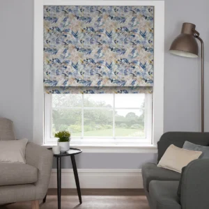 Bold and Striking: Tirana Blue Roman Blind – Elegant Style with a Cool Finish