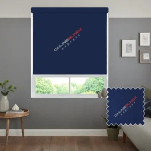 AQUALUSH NAVY BLUE MOTORISED ROLLER BLIND