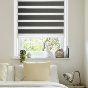 Blackout Pitch Black Motorised Day and Night Blind