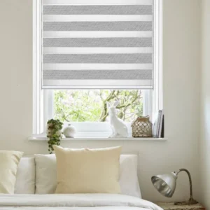 Soft Tracey Grey Motorised Day and Night Blind