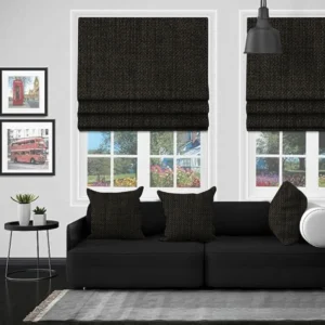 Adana Charcoal EB - Roman Blind