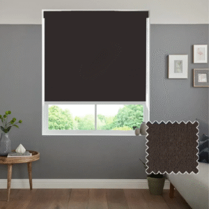 CAIRO BROWN MOTORISED ROLLER BLIND