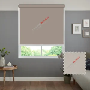 AQUALUSH BEIGE MOTORISED ROLLER BLIND