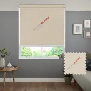CAIRO CREAM MOTORISED ROLLER BLIND