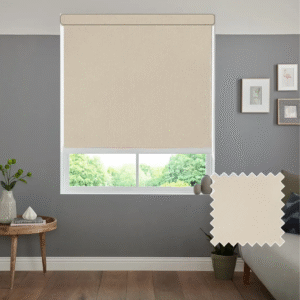 CAIRO CREAM MOTORISED ROLLER BLIND